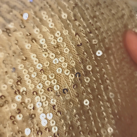 IEENA By Mac Duggal, Front Twist Plunging Sequin‎ Mini Dress, Silver, Size 12 - Picture 11 of 11